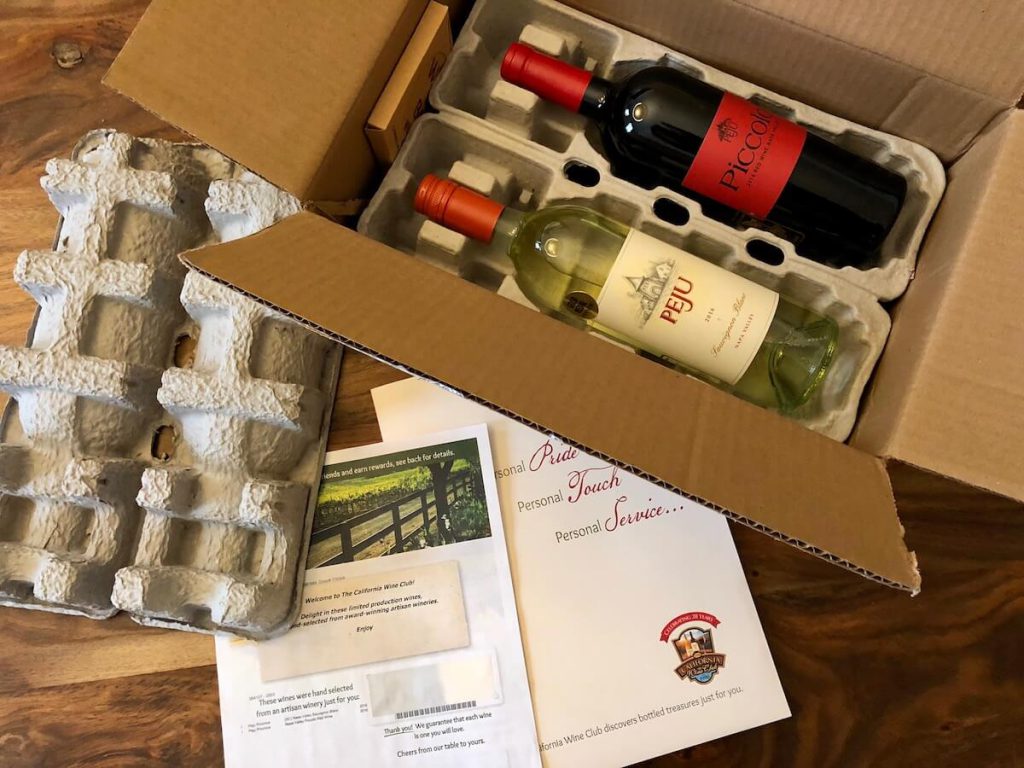 California Wine Club box