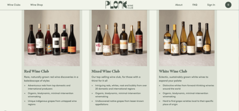 plonk wine club website