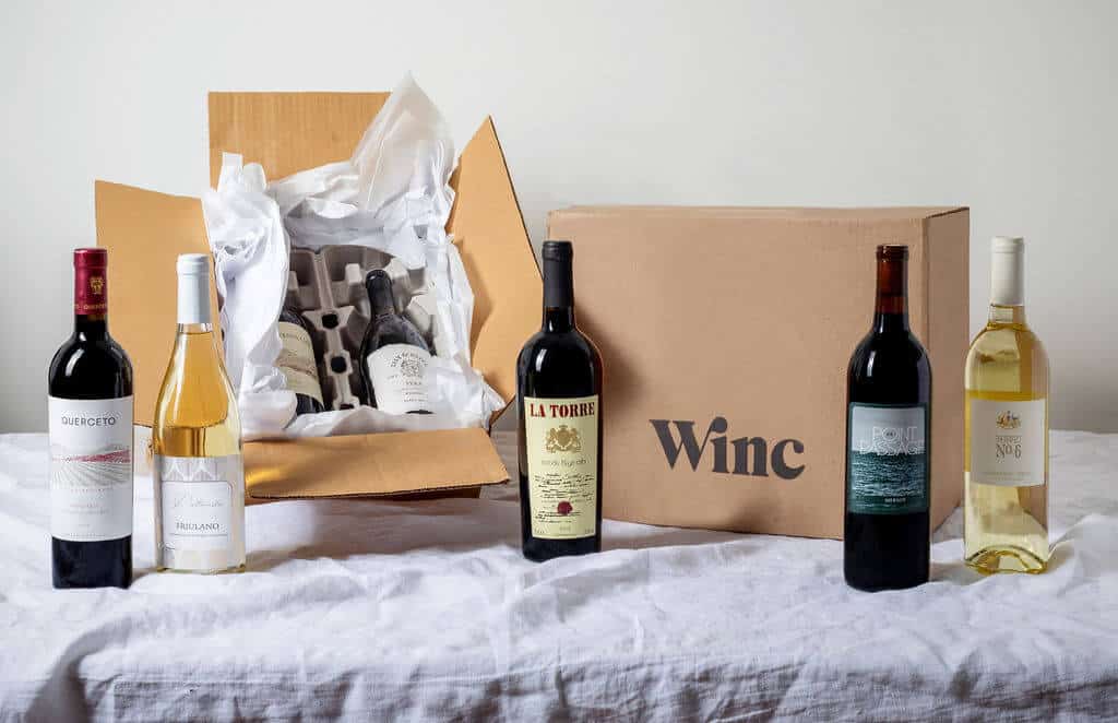 winc wine - unboxing