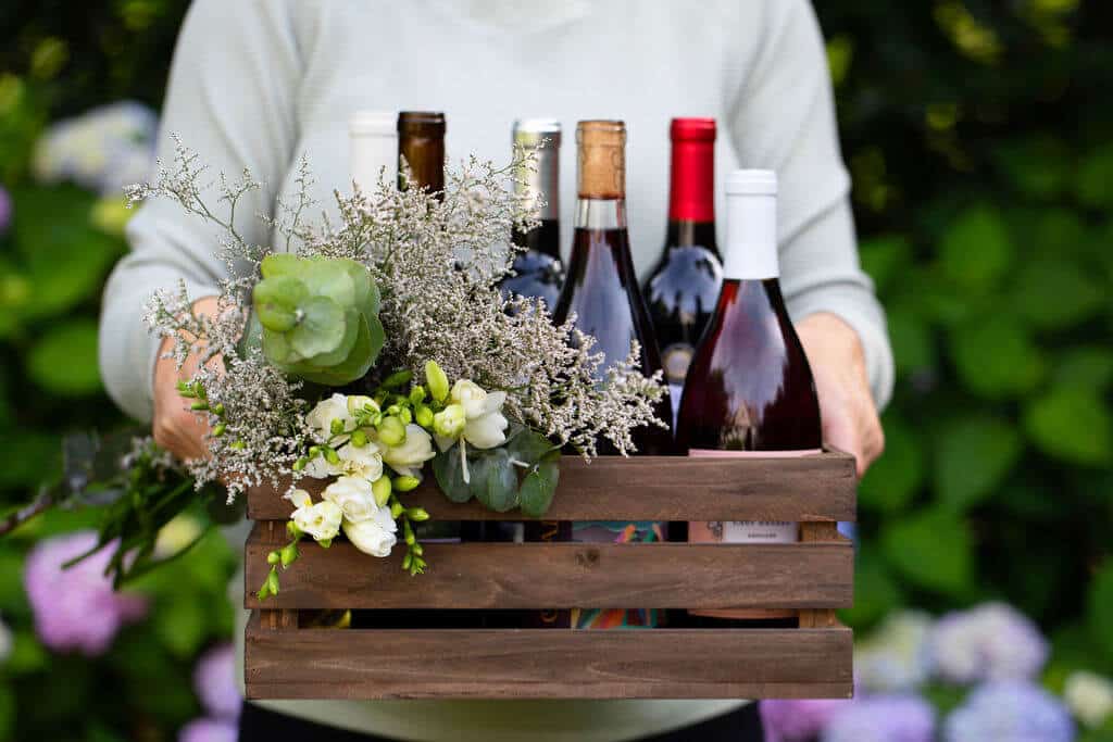 wine clubs selection on a basket